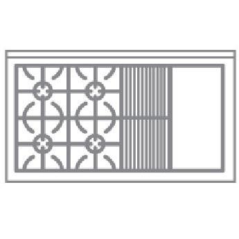 DCS Gas Range 48 Inch Burner Configuration