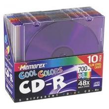 Memorex CDR 80 10PK SLIM COOL48X