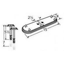 Stainless Steel Oval Twin, Centered, 2.25 Inch Offset Burner 11602-70301