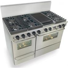 FiveStar 48 Inch Dual-Fuel Self-Cleaning Convection Range With Sealed Burners - Stainless Steel