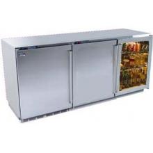Perlick Outdoor Triple Refrigerator With Integrated Door (x 2) And Overlay Glass Door (Requires Custom Panels)