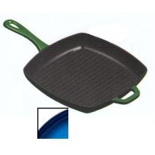Lodge Enamel Cast Iron Caribbean Grill Pan (gradated Blue)