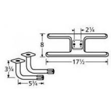 Stainless Steel H Twin, Centered, 2.25 Inch Offset Burner 10902-74302