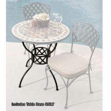 Alfresco Home Basketweave Outdoor Bistro Table Base - 30 Inch Round