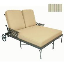 Windham Castings Savannah Casual Back Double Chaise Lounge Cushion , Campbell Grass LX