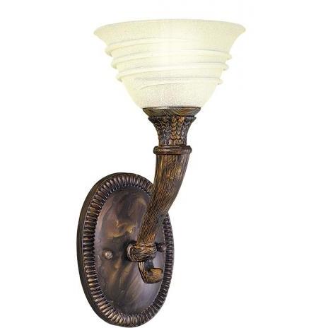 Wall Sconce Single Light Fixture In Oxide Bronze Finish - 1 Bulb