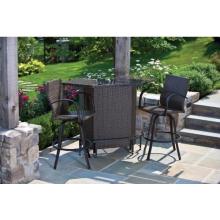 Alfresco Home Vento Wicker Bar Set