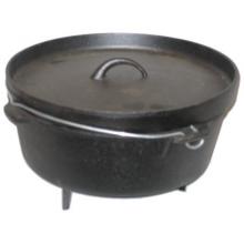 Seasoned Cast Iron Camp Pot W/ Legs 6 Qt.