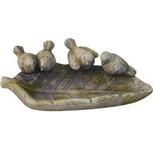 Alpine Bird Bath With 4 Birds