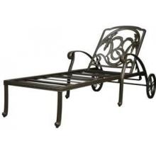 Cast Shadows Cast Aluminum Patio Chaise Lounge - No Cushion(s)