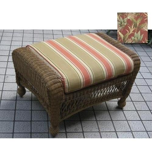 North Cape Deep Seating Ottoman Cushion ONLY (1)- Tiki Crimson