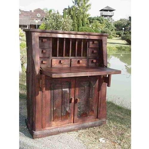 Groovy Stuff Doc Holliday Teak Wood Secretary - TF-326 by Groovy Stuff Furniture