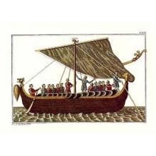Medieval Ships Poster Print