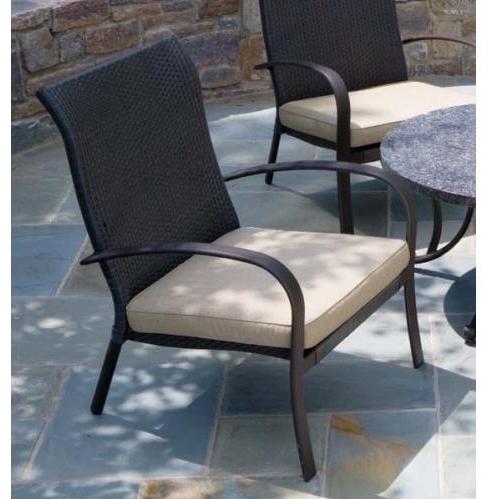 Alfresco Home Portofino Outdoor Wicker Stackable Lounge Chair With Cushion by Alfresco Home