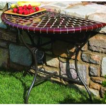 Alfresco Home Cognac 1/2 Moon Console