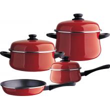 Classic Praga Enamel On Steel 7 Pcs. Cookware Set