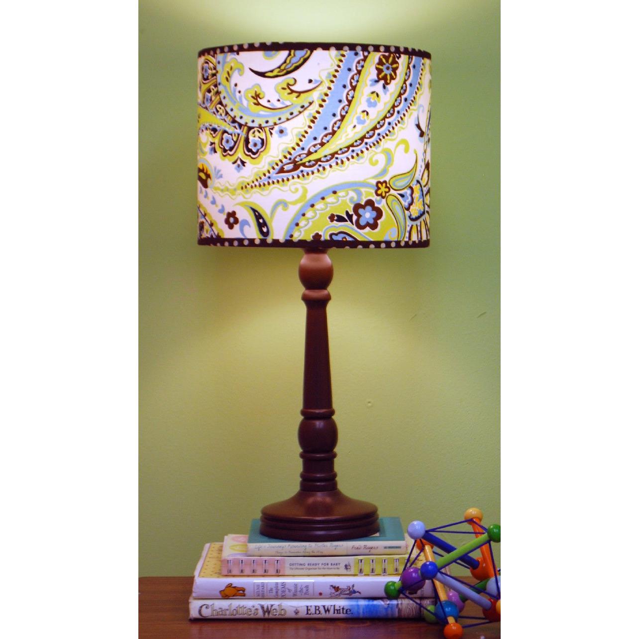 My Baby Sam Lamp - Lime Paisley Splash