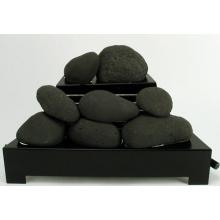 Rasmussen 20 Inch Black ALTERNA Vent Free Propane Gas FireStones With Black Chassis And Remote Ready Safety Pilot Control
