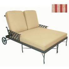 Windham Castings Savannah Casual Back Double Chaise Lounge Cushion , Eden Rust LX