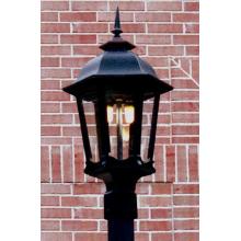Gaslite America GL1200 Cast Aluminum Manual Ignition Natural Gas Light With Open Flame Burner For Post Mount