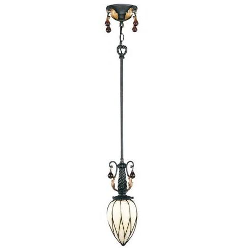 World Imports Hatillo Collection Hanging Light Fixture In Dark Antique Bronze Finish - 1 Bulb - 1211-97