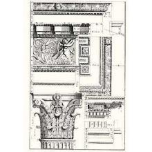 Corinthian Columns B&W Poster Print