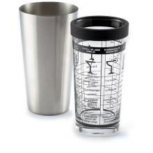 Outset Glass & Stainless-Steel Boston Shaker W/ Recipes