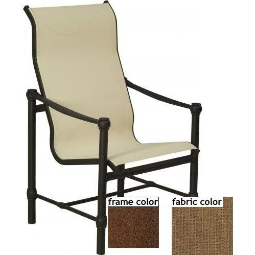 Suncoast Heritage Supreme Dining Chair - Cabernet Frame And Raku Fabric