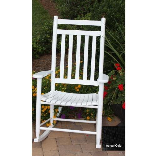 Dixie Seating Black Slat Outdoor Rocker by Dixie Seating