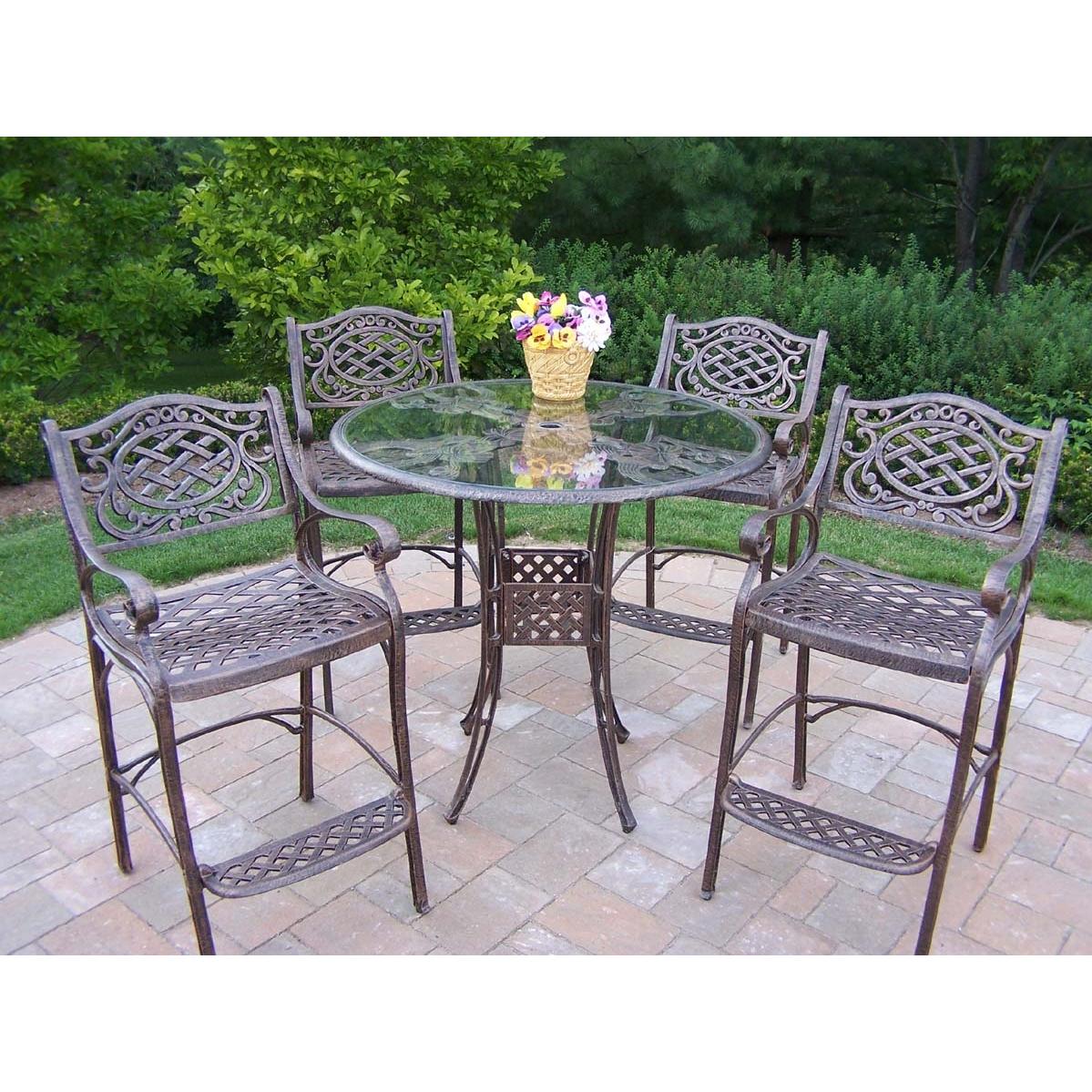 Oakland Living Hummingbird Mississippi 5 Piece Bar Set - 42 Inch