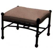 Darlee Monte Carlo Cast Aluminum Ottoman With Cushion