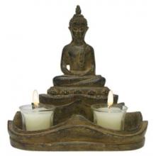 Alpine Buddha Candle Holder - Resin