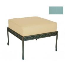 Windham Castings Savannah Ottoman Cushion , Canvas Spa Blue L