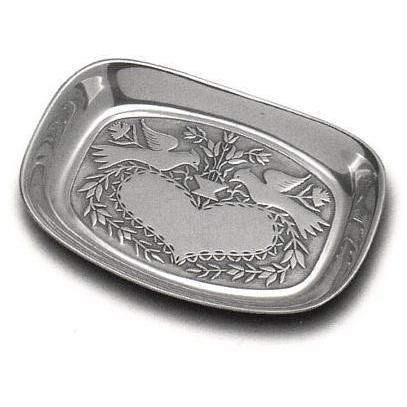 Wilton Armetale Lovebirds Small Bread Tray