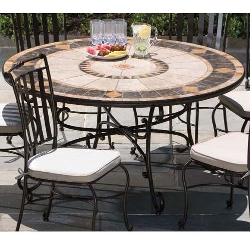 Alfresco Home Outdoor Swirl Table Base - 60 Inch Round