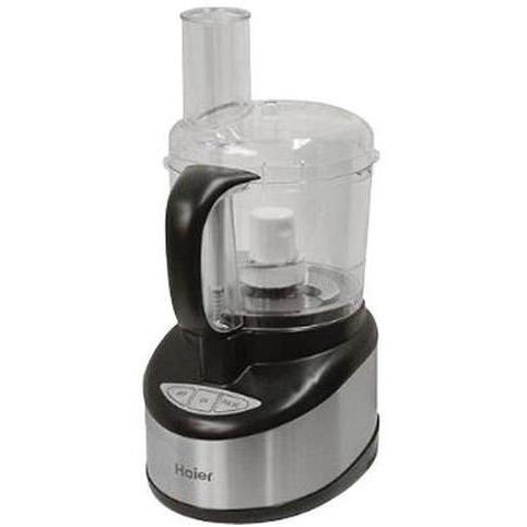 Haier HFP400SS 400-Watt 10-Cup Food Processor, Stainless Steel With Black Trim
