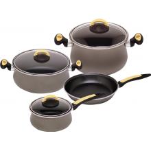 Due Cristal Enamel On Steel 7 Pcs. Cookware Set