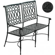 Windham Castings Elysee Settee Frame Only, Black