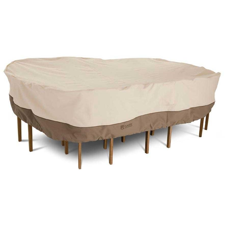 Classic Accessories Veranda Rectangle/Oval Patio Table & Chair Set Cover - XL