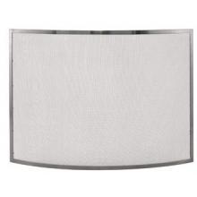 UniFlame Single Panel Curved Pewter Screen