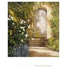 Garden Door, Broughton Castle Poster Print
