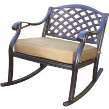 Darlee Nassau Cast Aluminum Club Rocker With Cushions