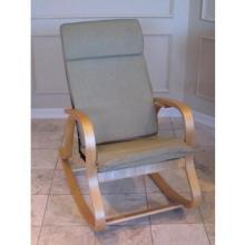 International Caravan Bentwood Rocker With MicroFiber Padded Seat Sage