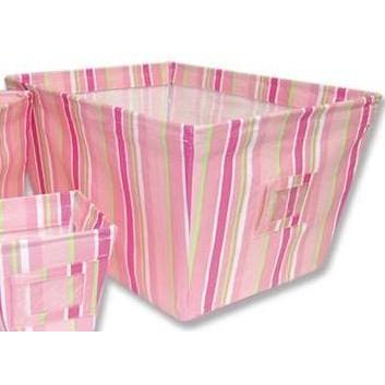 Trend Lab Large Fabric Storage Bin - Paisley Park Stripe