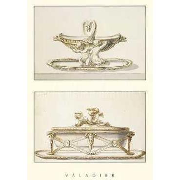 Salt Cellar And Oval Dish Poster Print