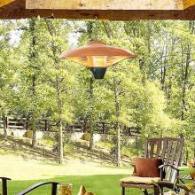 Fire Sense 700/800/1500 Watt Hanging Copper Finish Electric Halogen Patio Heater