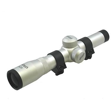 Walther Pistol Scope 2x20 Silver W/rings