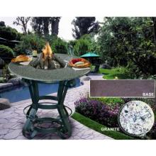 Solano Bar Height Fire Pit - Brown Base/ Pebble Granite Top - LP