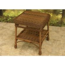North Cape Pinehurst Resin Wicker End Table - Antique Wash