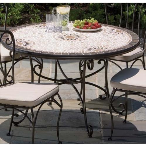 Alfresco Home Swirl Outdoor Dining Table Base - 48 Inch Round by Alfresco Home
